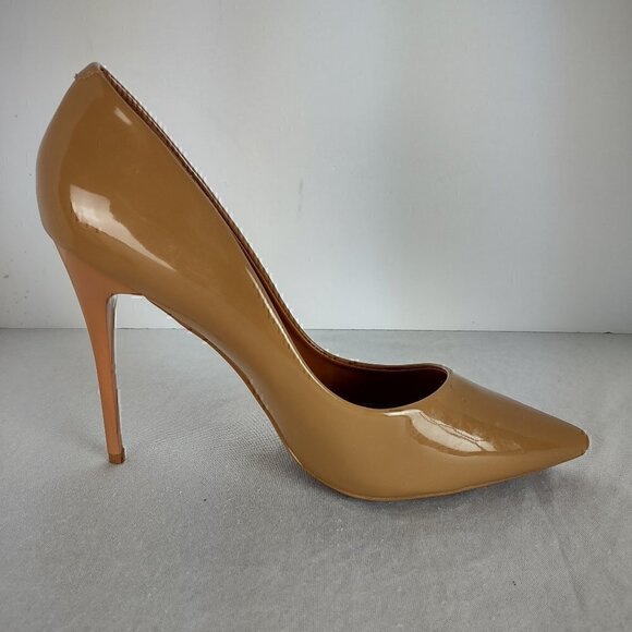 Azalea Wang Stiletto Pointed Toe Pump in Dark Nude Size 10 (4.75” heel height) - Picture 7 of 10